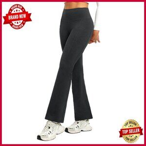 25" Petite Fleece Lined Leggings High Waisted Thermal Winter Pants Pockets